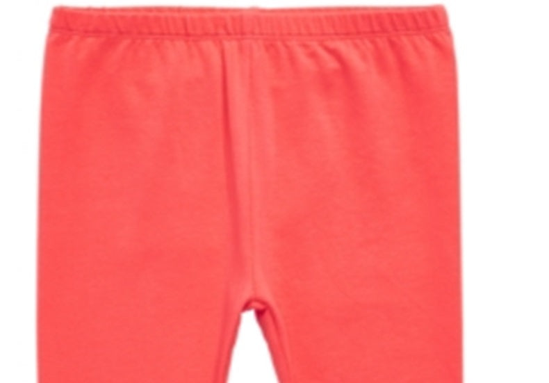 First Impressions Toddler Girl's Bow Trim Leggings Orange Size -3T