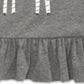 First Impressions Baby Girl's Zebra Print Flounce Hem Top Gray Size 3-6 M
