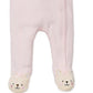 Little Me Baby Girl's Sweet Bear Footed Coverall Pink Size 9 M