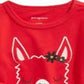 First Impressions Toddler Girl's Llama Print Cotton T-Shirt  Red Size 2T