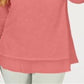 Style & Co Women's Chiffon Hem Top  Pink Size -Petite L
