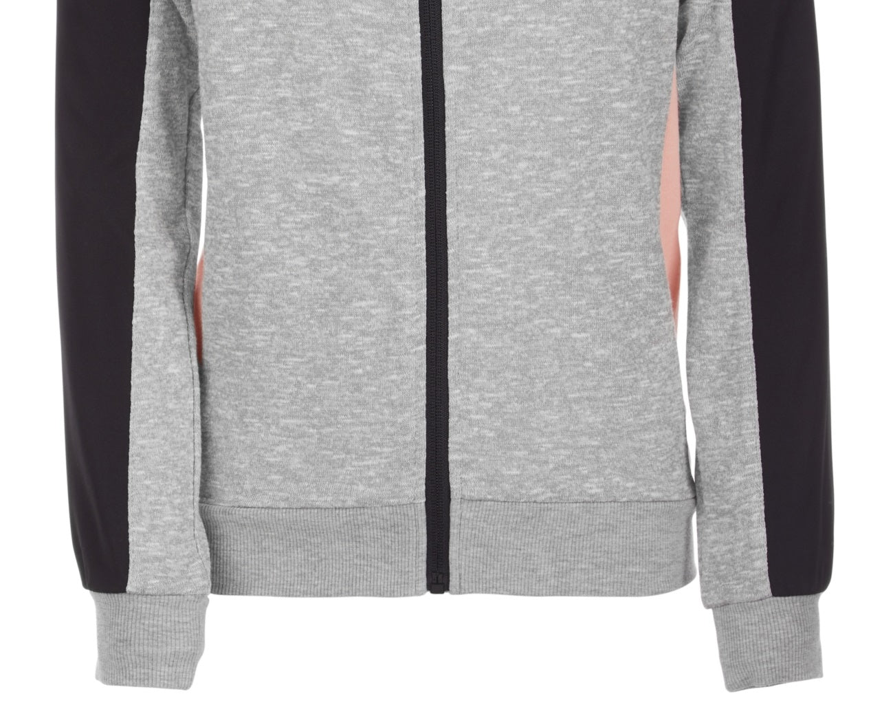 Ideology Big Girl's Colorblocked Zip up Hoodie Gray Size 14L