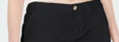 Maison Jules Women's Flat Front Chino Shorts Black Size 16