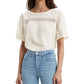 Levi's Women's Noe Lace Contrast T-Shirt White Size XL