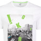 Ideology Men's City Street Graphic T-Shirt White Size XX-Large