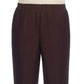 Alfred Dunner Women's Classics Pull on Straight Leg Pants Brown Size 12