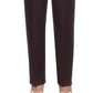 Alfred Dunner Women's Classics Pull on Straight Leg Pants Brown Size 12
