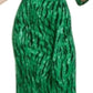 INC International Concepts Women's Printed Faux Wrap Dress Green Size Petite P