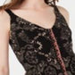 American Rag Junior's Printed Button Front Sun Dress Black Size Small