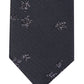 INC International Concepts Men's Graphic Abstract Textured Glitter Polyester Skinny Neck Tie Black One Size