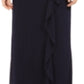 Connected Women's Lace Column Gown Blue Size 16