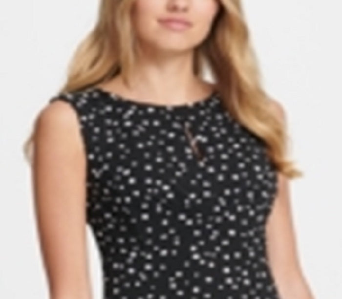 DKNY Women's Sleeveless MIDI Dress Black Size 8