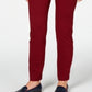 Charter Club Women's Cambridge Pull on Ponte Pants Red Size 6