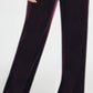 DKNY Women's Zippered Bell Sleeve V Neck Wide Leg Party Jumpsuit Purple Size 12
