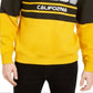 Guess Men's Roy Sport Logo Sweatshirt Yellow Size Medium