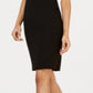 Calvin Klein Women's Petal Sleeve Above the Knee Dress Black Size 6Petite