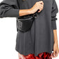 Free Women's Amelia Cotton Waffle Knit Thermal Top Black Size X-Small