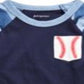 First Impressions Baby Boy's Cotton Baseball Pocket T-Shirt Blue Size 12MOS