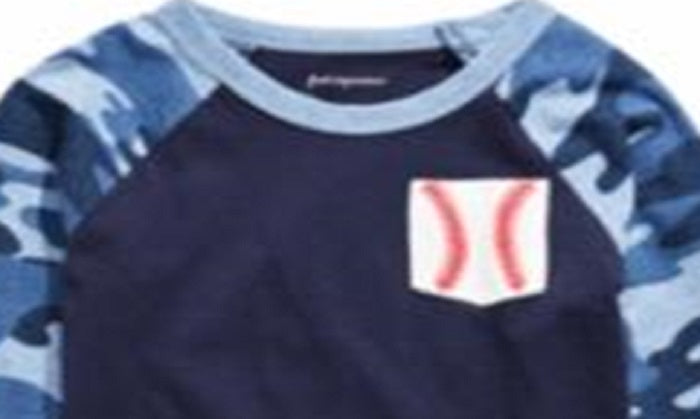 First Impressions Baby Boy's Cotton Baseball Pocket T-Shirt Blue Size 12MOS