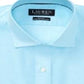 Ralph Lauren Men's Slim Fit No Iron Cotton Dress Shirt Blue Size 17.5X34X35