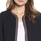 Anne Klein Braid Trim Short Jacket Black Size 6