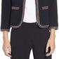 Anne Klein Braid Trim Short Jacket Black Size 6