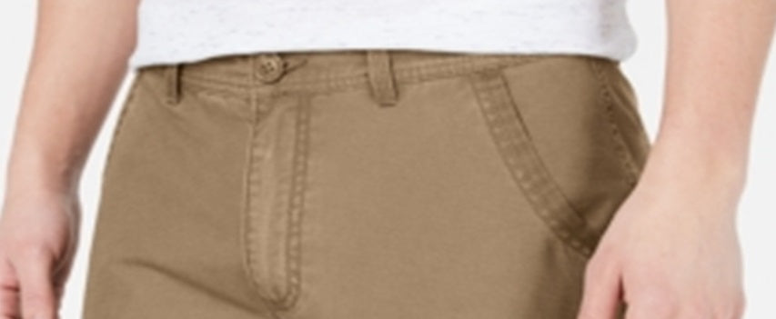 American Rag Men's Lightweight Cargo Shorts Brown Size 34
