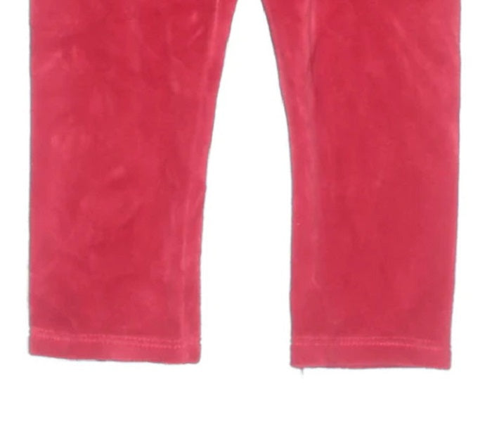 First Impressions Baby Girl's Velour Leggings Red Size 3-6MOS