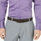 Alfani Men's Collared Cotton Dress Shirt Purple Size 18.5X36X37
