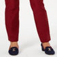 Charter Club Women's Cambridge Skinny Pull on Tummy Control Pants Red Size 10
