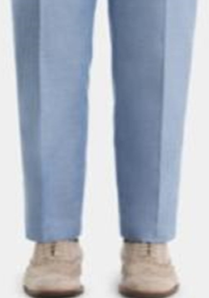 Ralph Lauren Men's Chambray Flat Front Trouser Pants Blue Size 42X32