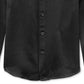 INC International Concepts Boy's Button Front Eddie Satin Dress Shirt Black Size Large