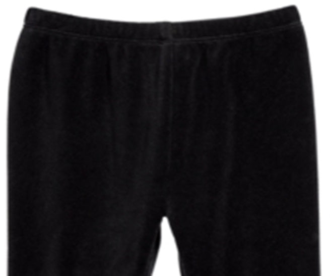 First Impressions Baby Girl's Velour Leggings Black Size 24MOS