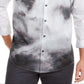 Alfani Men's Button Front Long Sleeve Casual Shirt Gray Size Small