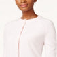 Karen Scott Women's Bead Button Cardigan Pink Size X-Small