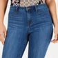 Style & Co Women's High Rise Curvy Fit Jeggings Blue Size 12