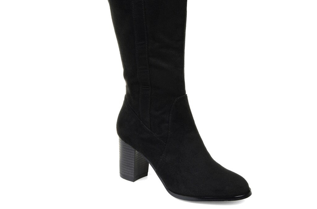 Journee Collection Women's Comfort Wide Calf Parrish Boot Black Size 10M