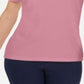 Karen Scott Women's Solid T-Shirt Pink Size Medium