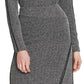 DKNY Women's Chev Knit Pencil Skirt Gray Size 6