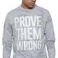Sean John Men's Camo Prove Them Wrong T-Shirt Gray Size Small