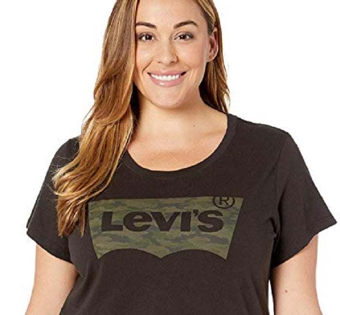 Levi's Women's Plus Perfect Tee W/o Pocket Women's T Shirt Black Size 1X