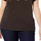 Levi's Women's Plus Perfect Tee W/o Pocket Women's T Shirt Black Size 1X