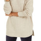 Style & Co Women's Ribbed Turtleneck Sweater Brown Size Petite