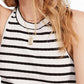 Free People Women's Tank Tops Stripe Fired up Tank Black Size X-Small