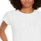Ideology Women's Short Sleeve Tunic Gray Size XL