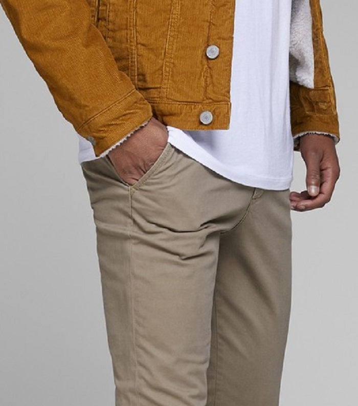 Jack Jones  Men's Trousers in Beige Brown Size 36X32