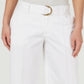 Charter Club Women's Wide Leg Belted Pants White Size 18