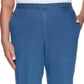Alfred Dunner Women's Pearls of Wisdom Pull on Jeans Blue Size 24X4.5