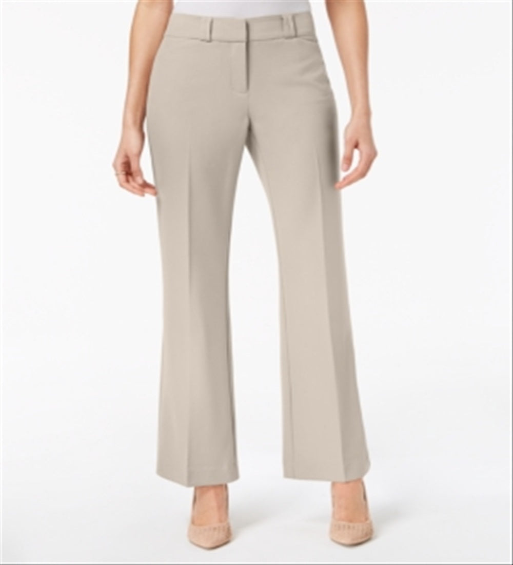 Alfani Women's Curvy Bootcut Pants Pink Size 18