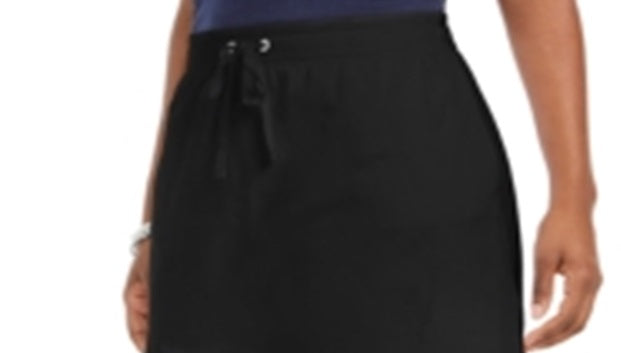 Karen Scott Women's French Terry Skort Black Size Petite Small